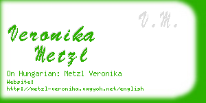 veronika metzl business card